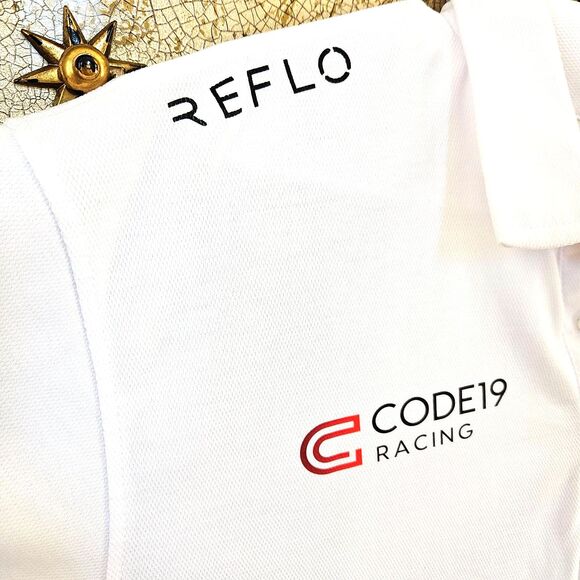 ABU DHABI AUTONOMOUS Car RACING LEAGUE US Team Polo Shirt Mens Large L Sports - Picture 9 of 9